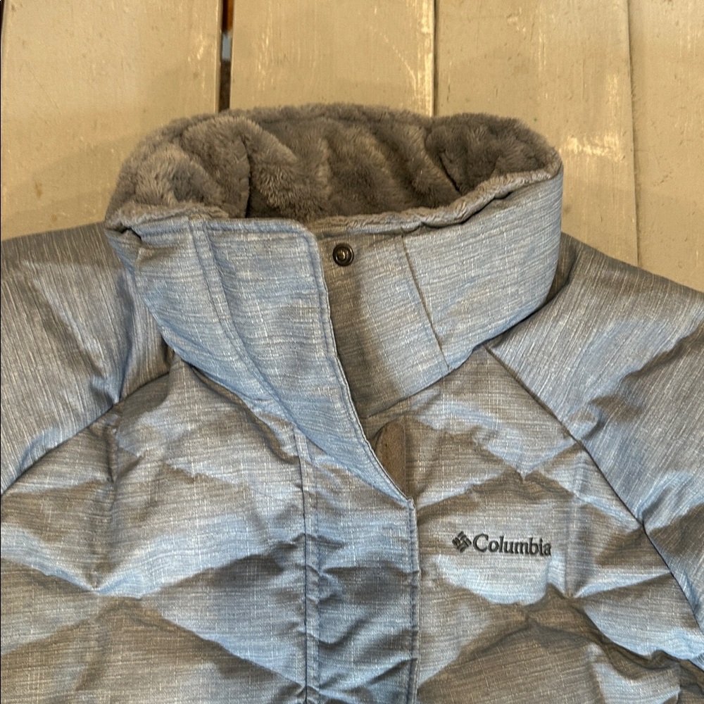 Columbia Jacket Lay D Down II Omni Heat Women's XL 550 Down Fill Gray EXFELLENT - Picture 2 of 8